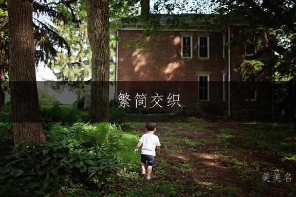 繁简交织,灵动雅致的男孩名字