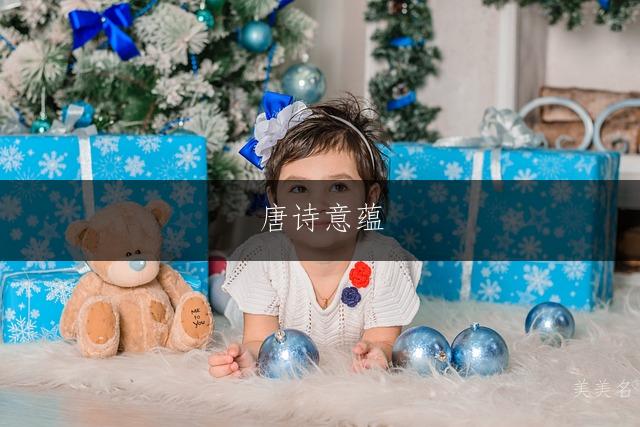 唐诗意蕴,才华横溢的女孩名字